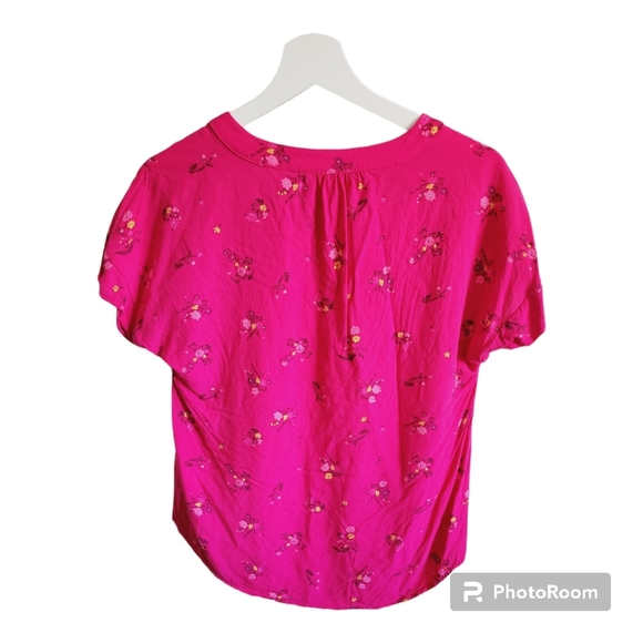 GAP Fusia Floral Pattern Blouse - Picture 3 of 8